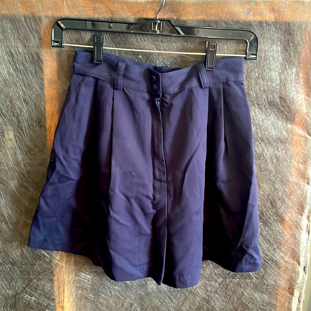Plum girls navy shorts, size 12